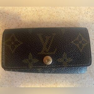 LOUIS VUITTON Vintage Unisex Canvas Monogram Key Holder